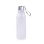 Botella de plástico emerilada con tapa de acero - Imagen 2