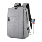 Mochila reforzada porta notebook hasta 15.6" gris - Imagen 3