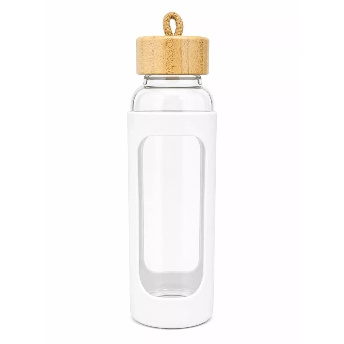 Botella Lumen de vidrio La botella Lumen combina diseño minimalista, funcionalidad y