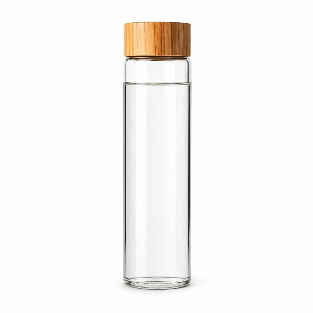 Botella Vitra de vidrio Elegancia, funcionalidad y sustentabilidad en un solo producto.